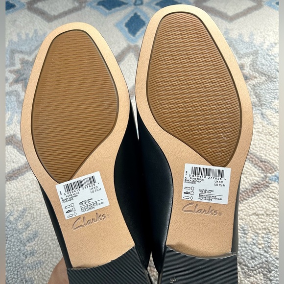 Clarks Black Studded Mules - Picture 5 of 6